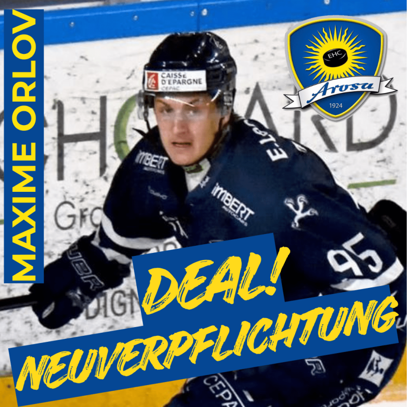 Maxime Orlov s’engage à Arosa pour une saison