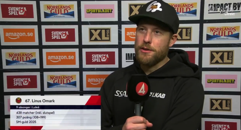 Linus Omark met un terme à sa carrière après l’élimination de Luleå