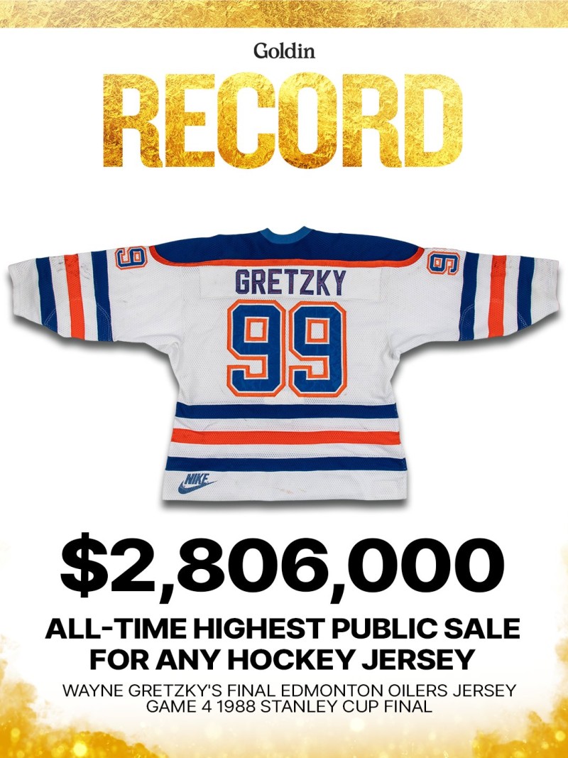 Wayne Gretzky Trikot erzielt Rekordpreis von fast 3 Millionen Dollar