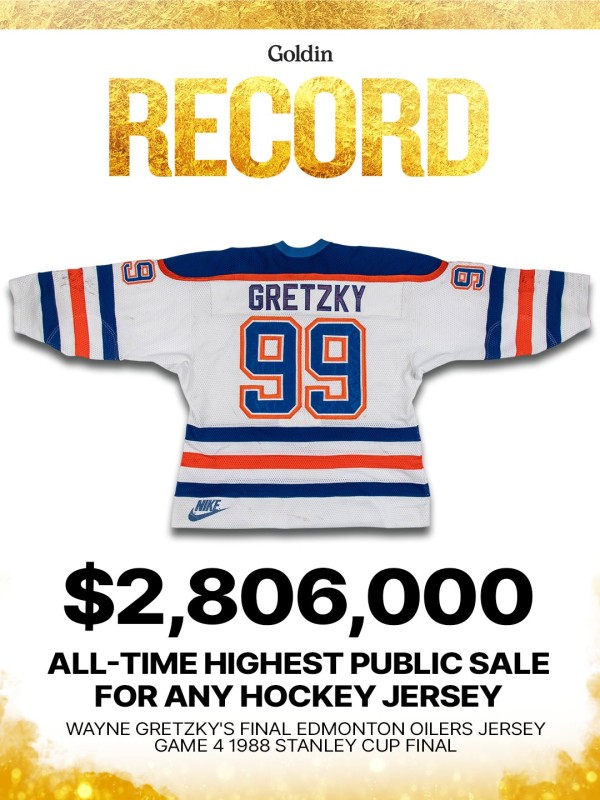 Wayne Gretzky Trikot erzielt Rekordpreis von fast 3 Millionen Dollar