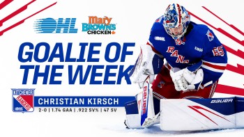 Christian Kirsch à l’honneur en OHL après un début de finale de conférence solide
