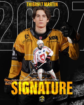 Thibault Martin rejoint Ajoie