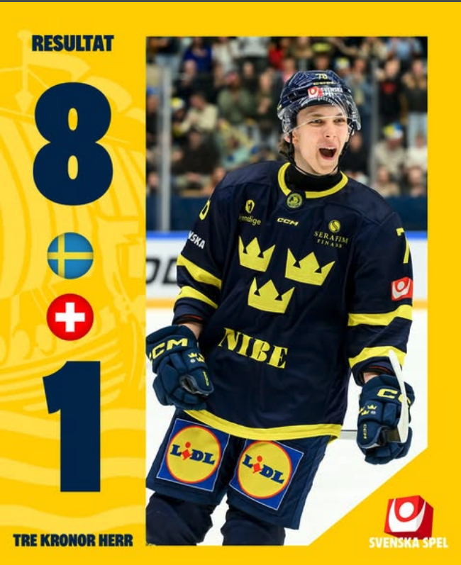 La Suisse lourdement battue par la jeunesse  suédoise