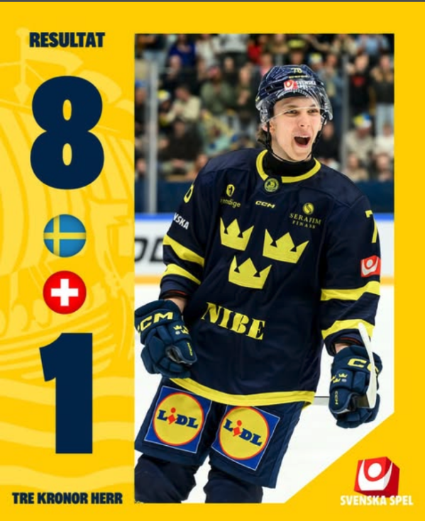 La Suisse lourdement battue par la jeunesse  suédoise