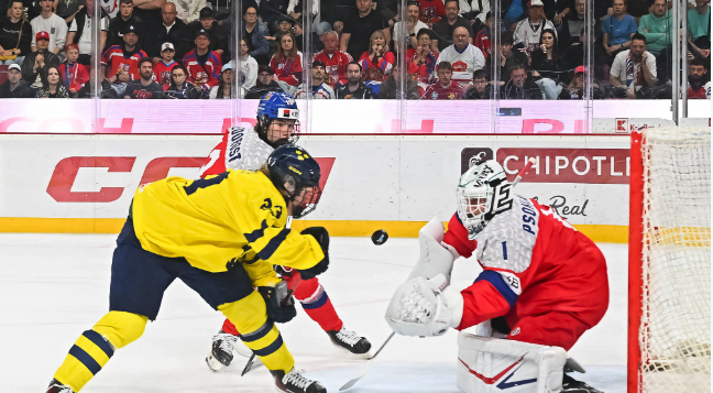 Schweden erkämpft sich Finalplatz nach packendem U18 WM-Halbfinale