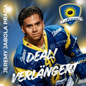 Jeremy Jabola Prada setzt das Abenteuer mit dem EHC Arosa fort