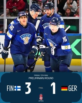 La Finlande débute les championnats du monde par une victoire
