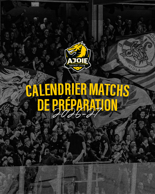 Calendrier de matchs de préparation d'Ajoie