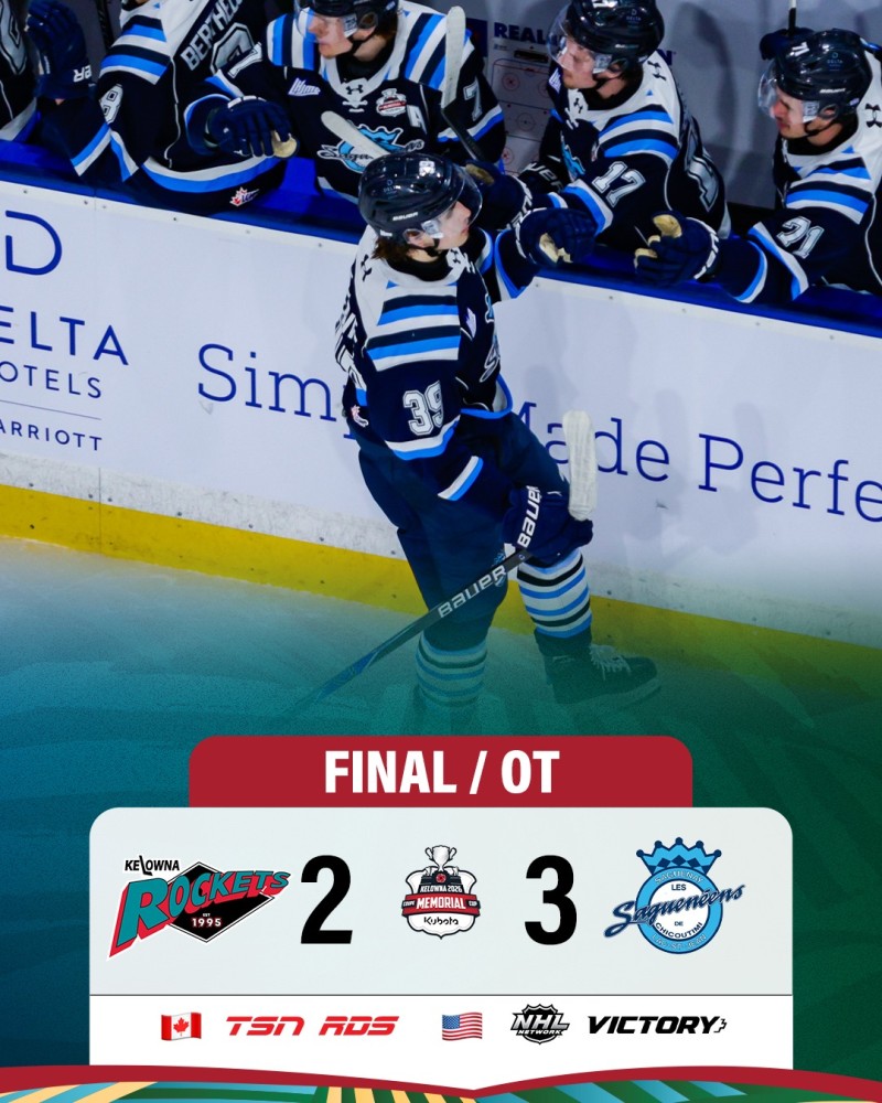 Chicoutimi Saguenéens erkämpfen ersten Verlängerungssieg am Memorial Cup