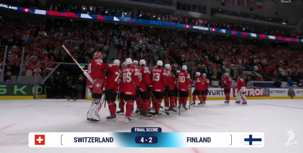 La Suisse boucle son parcours parfait et retrouvera la Suède en quart de finale