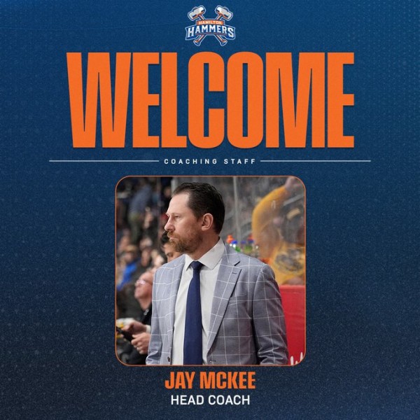 Jay McKee devient le premier entraîneur des Hamilton Hammers