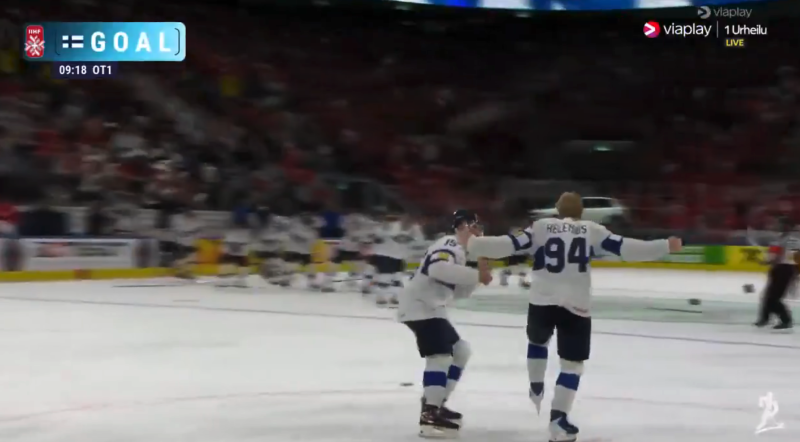 Les commentateurs finlandais n'ont pas boudé leur joie sur le but gagnant