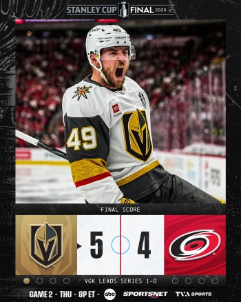 Vegas frappe le premier dans la finale de la Coupe Stanley