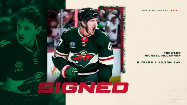Minnesota verrouille Michael McCarron jusqu’en 2032