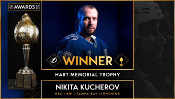 Nikita Kucherov remporte son deuxième très disputé trophée Hart