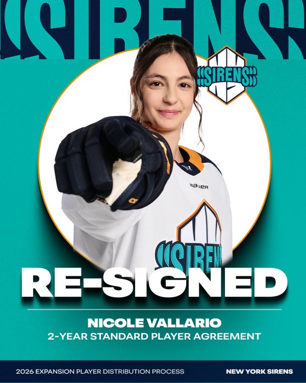 Nicole Vallario poursuit l’aventure avec les New York Sirens