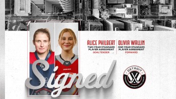 Detroit renforce son effectif avec Alice Philbert et Olivia Wallin