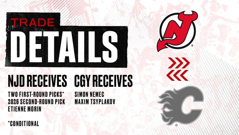 New Jersey Devils tauschen Simon Nemec und sichern sich zwei Erstrunden-Picks