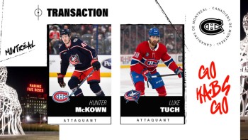 Montréal échange Luke Tuch contre Hunter McKown