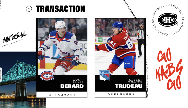 Montréal met la main sur Brett Berard en échange de William Trudeau