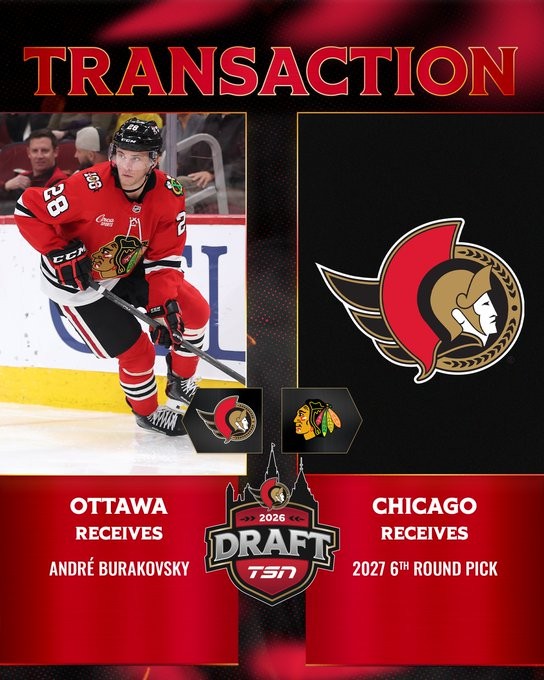 Ottawa obtient Andre Burakovsky à faible coût