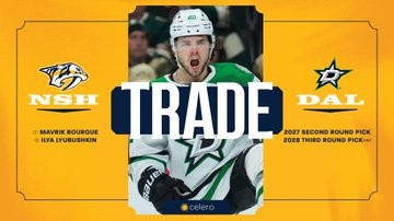 Nashville verstärkt seinen Kader mit Mavrik Bourque und Ilya Lyubushkin