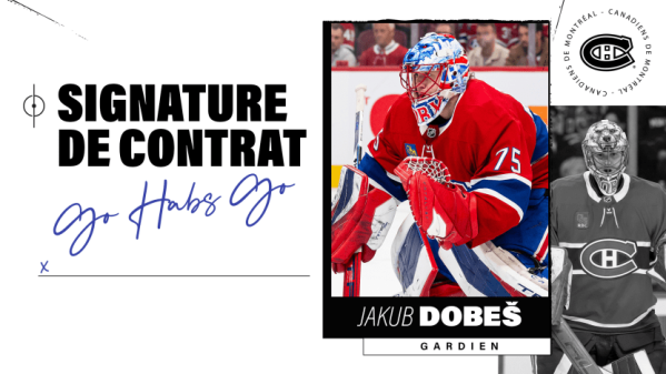 Prolongation de trois saisons pour Jakub Dobes à Montréal