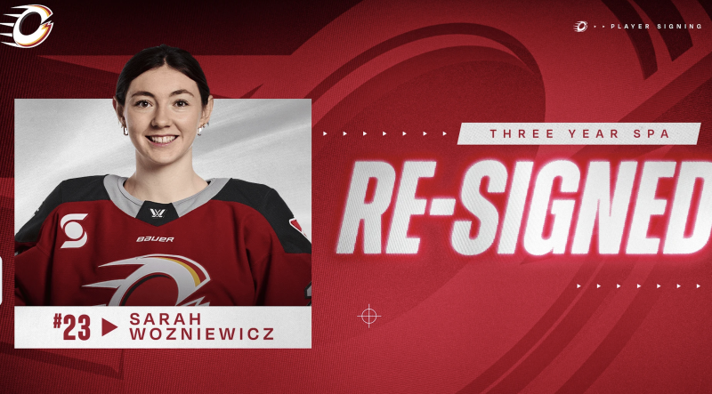 Ottawa prolonge Sarah Wozniewicz, Hamilton recrute Anna Shokhina
