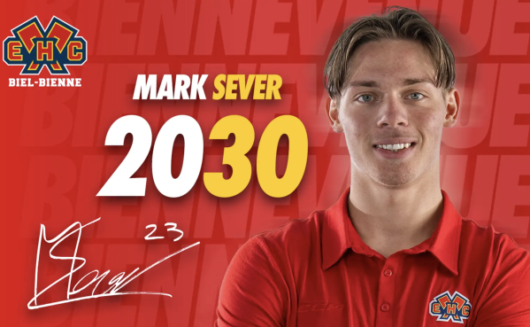 Mark Sever prolonge son aventure avec le HC Bienne jusqu’en 2030
