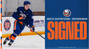 Die Islanders geben ihrem Erstrunden-Pick Malte Gustafsson einen Einstiegsvertrag