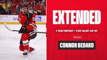 Connor Bedard prolonge pour cinq ans avec les Blackhawks