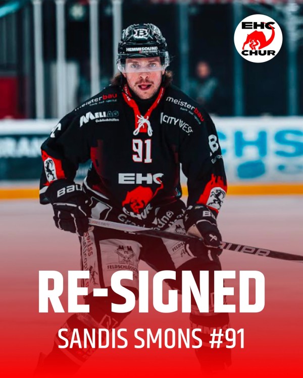 Sandis Smons prolonge avec l’EHC Coire