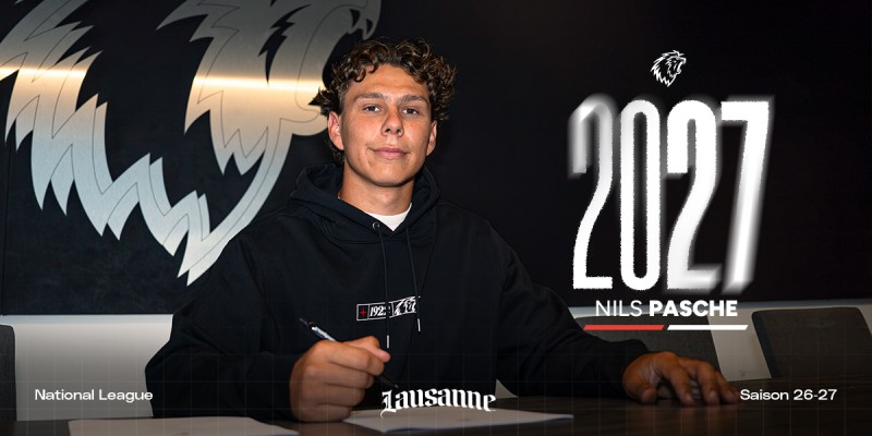 Nils Pasche signe comme troisième gardien du Lausanne HC