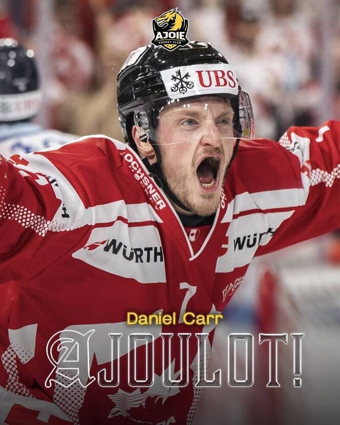 Daniel Carr rejoint le HC Ajoie