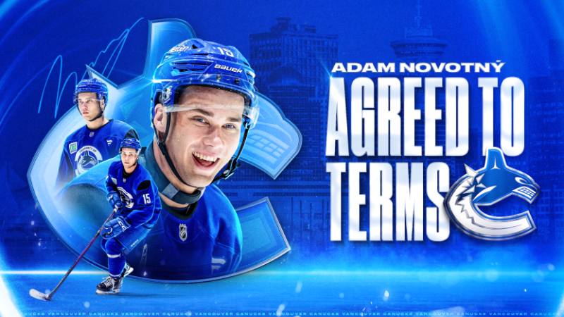 Adam Novotný signe un contrat de trois ans avec Vancouver