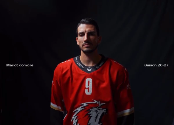 Un aperçu du maillot domicile du Lausanne HC