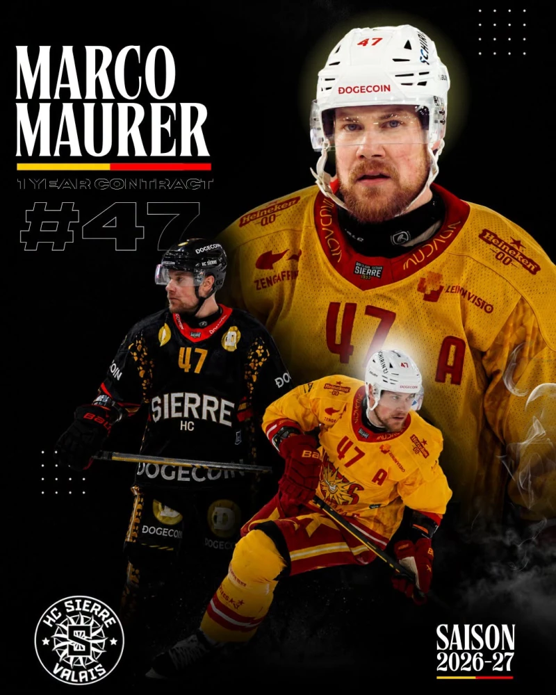 Marco Maurer poursuit l’aventure avec Sierre