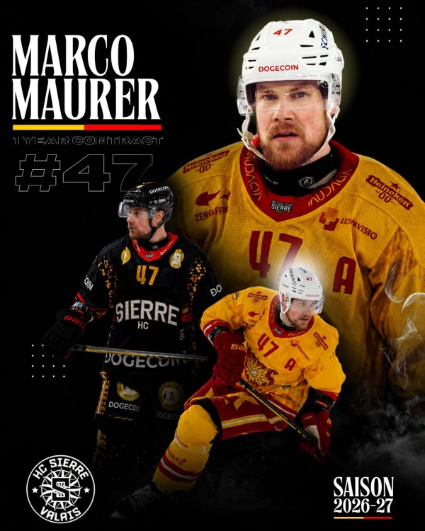 Marco Maurer setzt das Abenteuer mit Sierre fort