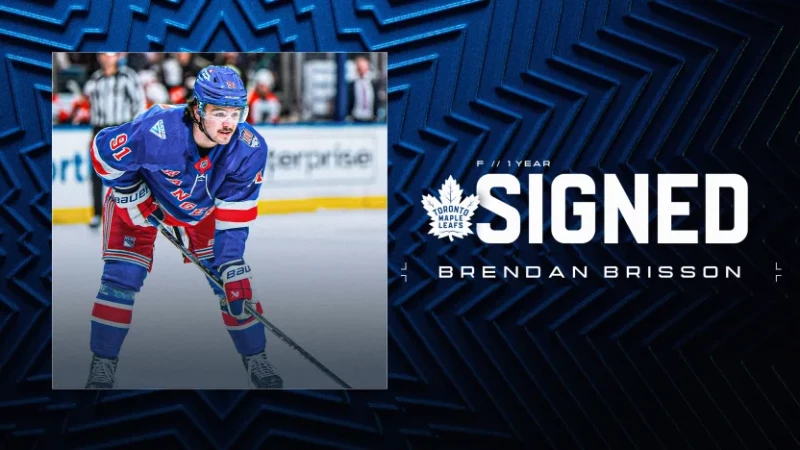 Brendan Brisson signe pour une saison avec les Toronto Maple Leafs