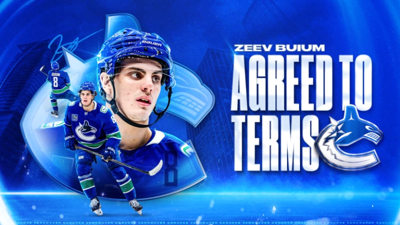 Zeev Buium verlängert bei Vancouver um acht Jahre