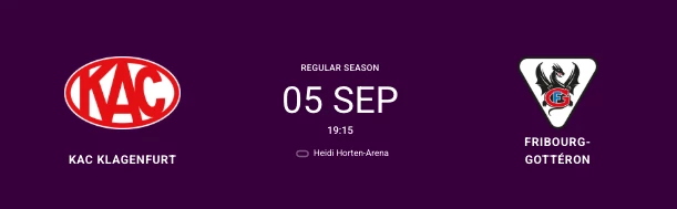 CHL: Kaderaufstellungen für das Spiel Klagenfurt vs Fribourg