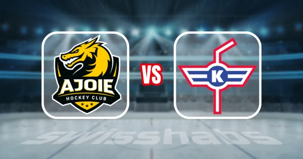 Formation des équipes et joueurs indisponibles pour le match Ajoie vs Kloten