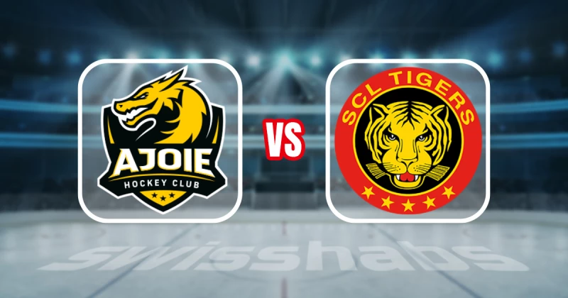 Formation des équipes et joueurs indisponibles pour le match HC Ajoie vs SCL Tigers