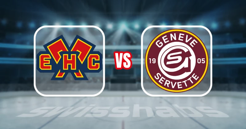 Formation des équipes et joueurs indisponibles pour le match EHC Biel-Bienne vs Genève-Servette HC