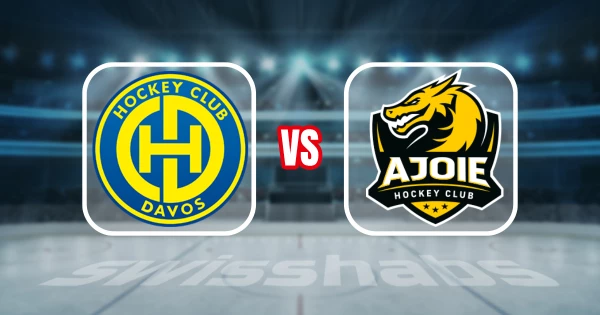 Formation des équipes et joueurs indisponibles pour le match HC Davos vs HC Ajoie