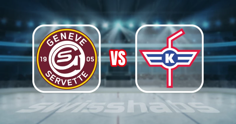 Formation des équipes pour le match Genève vs Kloten