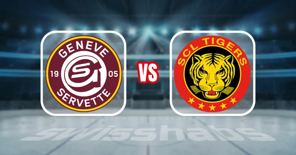 Formation des équipes et joueurs indisponibles pour le match Genève-Servette HC vs SCL Tigers