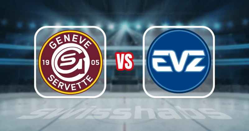 Formation des équipes et joueurs indisponibles pour le match Genève-Servette HC vs EV Zug
