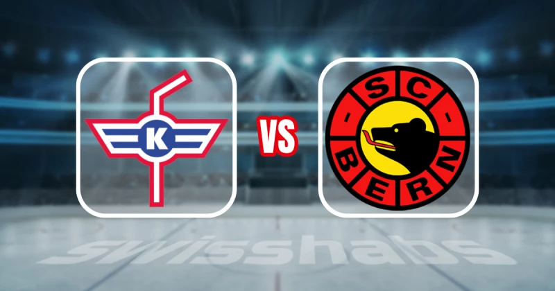 Formation des équipes et joueurs indisponibles pour le match EHC Kloten vs SC Bern