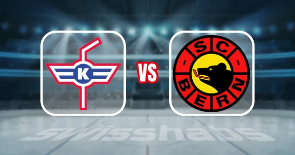 Formation des équipes et joueurs indisponibles pour le match EHC Kloten vs SC Bern